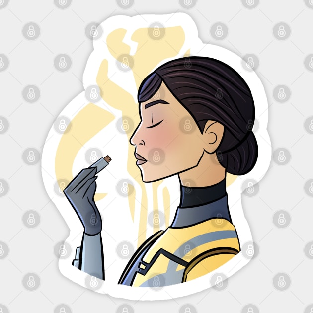 Lipstick Ursa Wren Sticker by Lipstick and Lightsabers